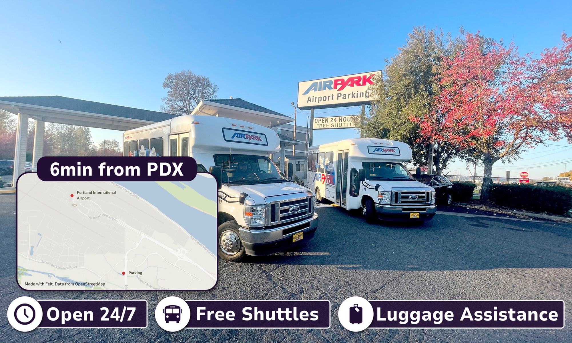 Up to 20% Off PDX Airport Parking for Up to 5, 7 or 10 Days 