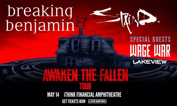 Staind & Breaking Benjamin on May 14, 2025 at 5:30 p.m. - Primary Image