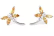 Solid sterling Silver Dragonfly Earrings - Second Medium