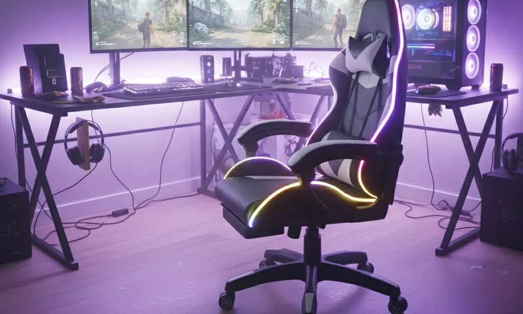 Sedia da gaming con LED RGB