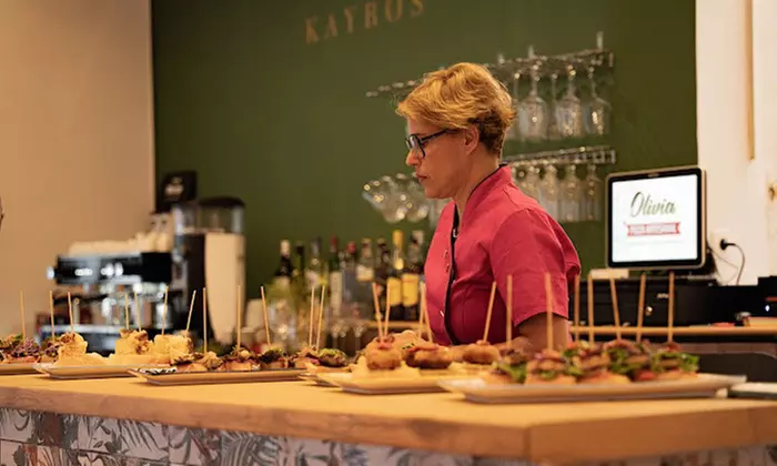 Sabors de Catalunya con entrantes, principales, postres y bebidas