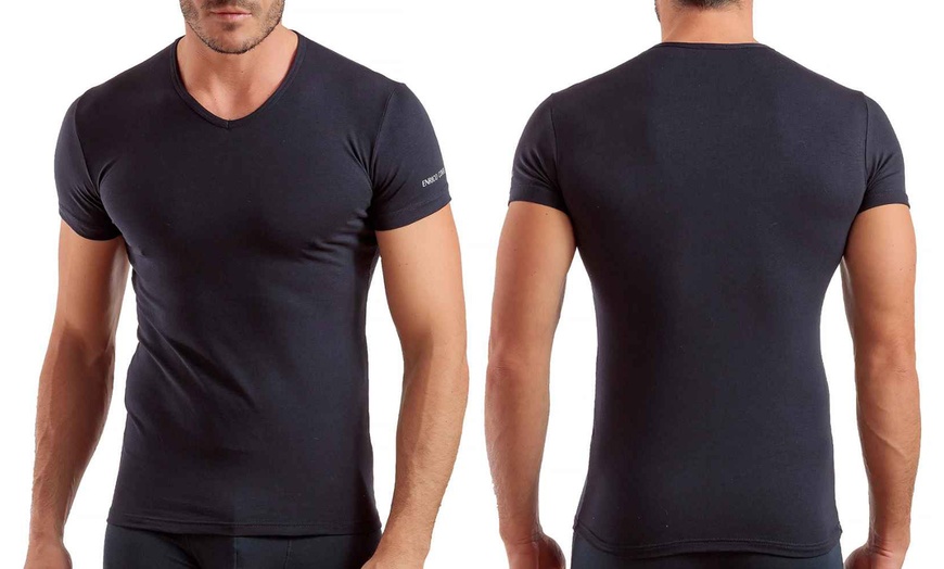 Image 12: Pack di 6 t-shirt o canotte da uomo Enrico Coveri