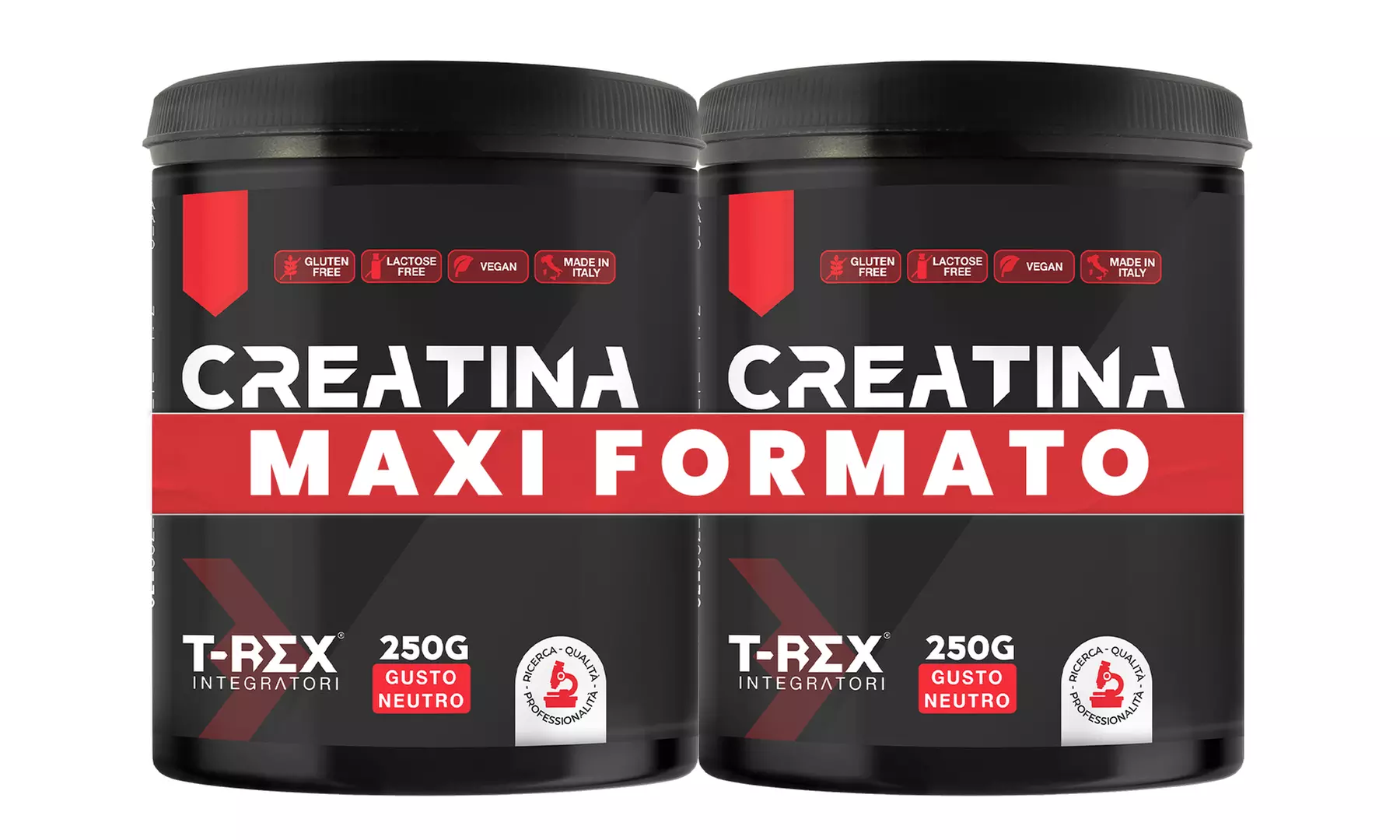 1 o 2 confezioni di creatina in compresse o polvere T-Rex Integratori