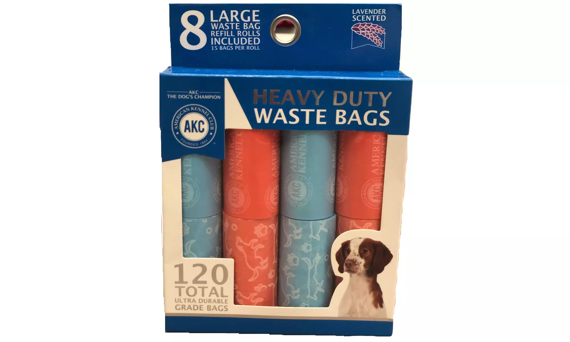 AKC Heavy Duty Lavender-Scented Pet Waste Bags - Second Medium