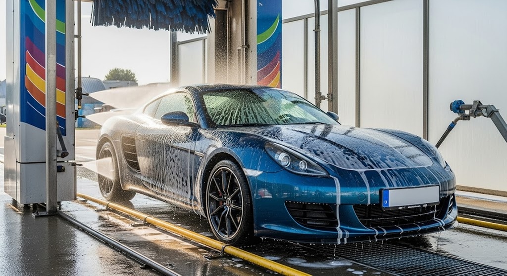 Basiswäsche für 1 PKW opt. + Felgenreinigung usw. oder Premium-Wäsche