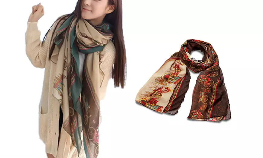 Image 3: Sjaal met bohemian-print