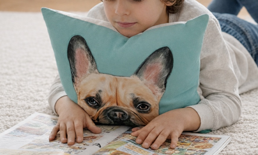 Image 7: 76% Off Personalized Pet Portrait Pillow from Justyling