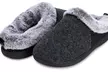 Floopi Women's Two Tone Felt and Faux Fur House Slippers - Image 2