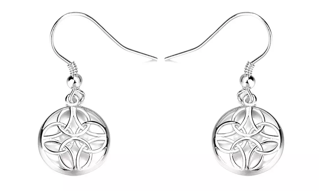 Sterling Silver Celtic Hook Earrings