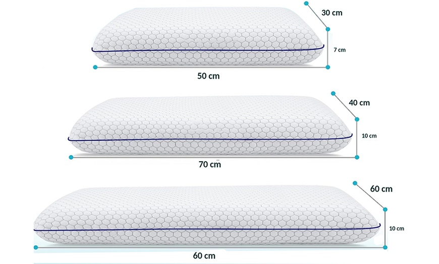Image 11: Almohada de espuma viscoelástica y estructura alveolar, de Sampur