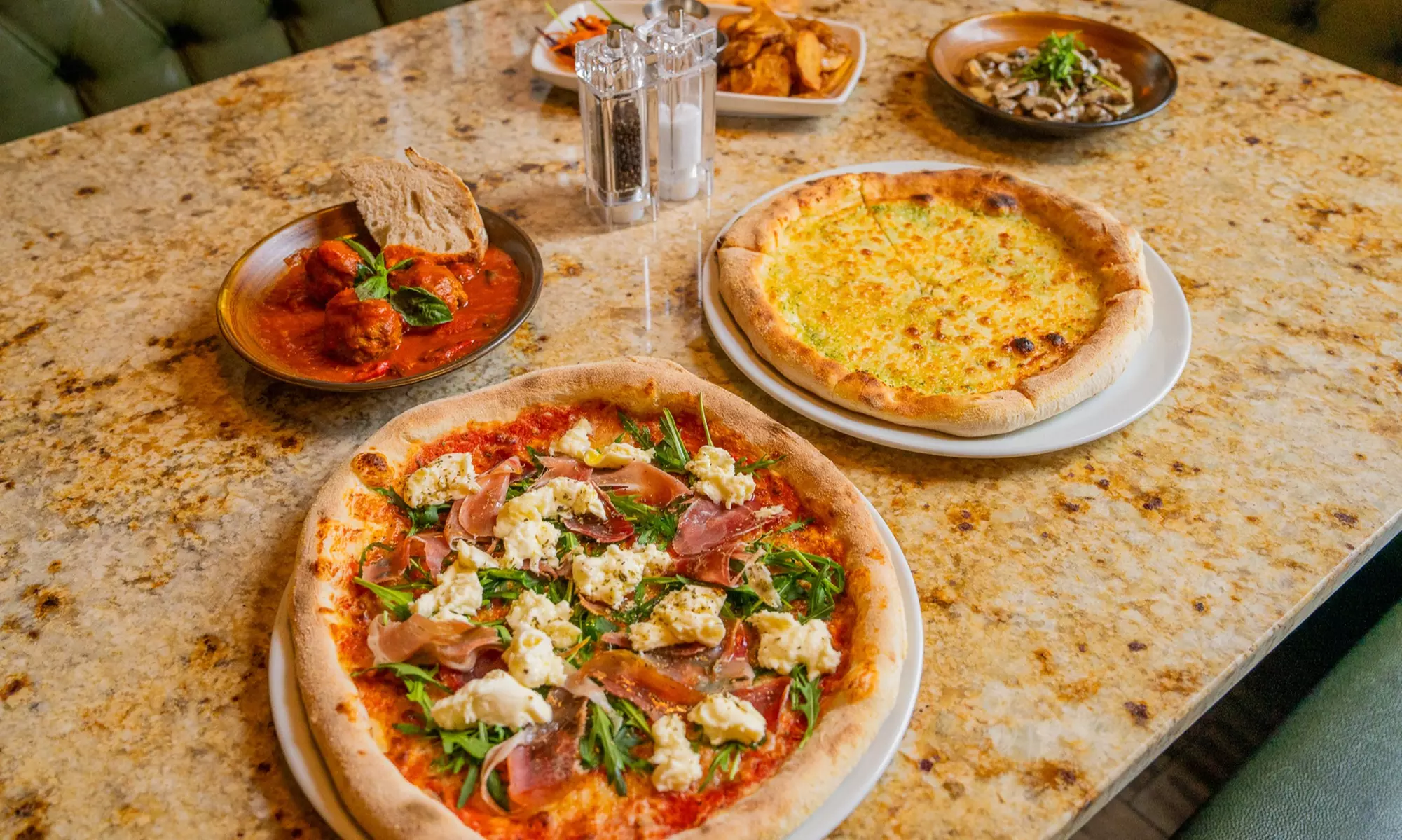 Starter, Main & Half, One or Two Bottles of Wine for 1, 2, or 4 People