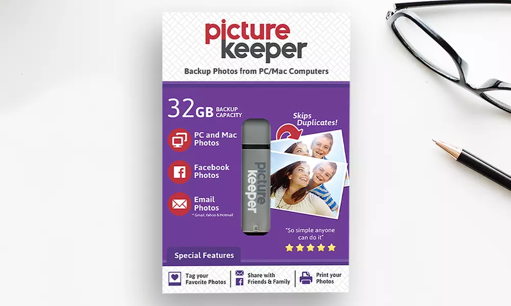 4GB, 8GB, 16GB, or 32GB Photo Backup for Mac or PC from Picture Keeper (Up to 58% Off) - Second Medium