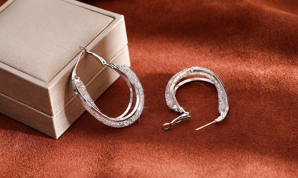 Paires de boucles d'oreilles type créole