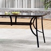 Image 20: Outdoor Rippled Tempered Glass Coffee Table with 4 Styles