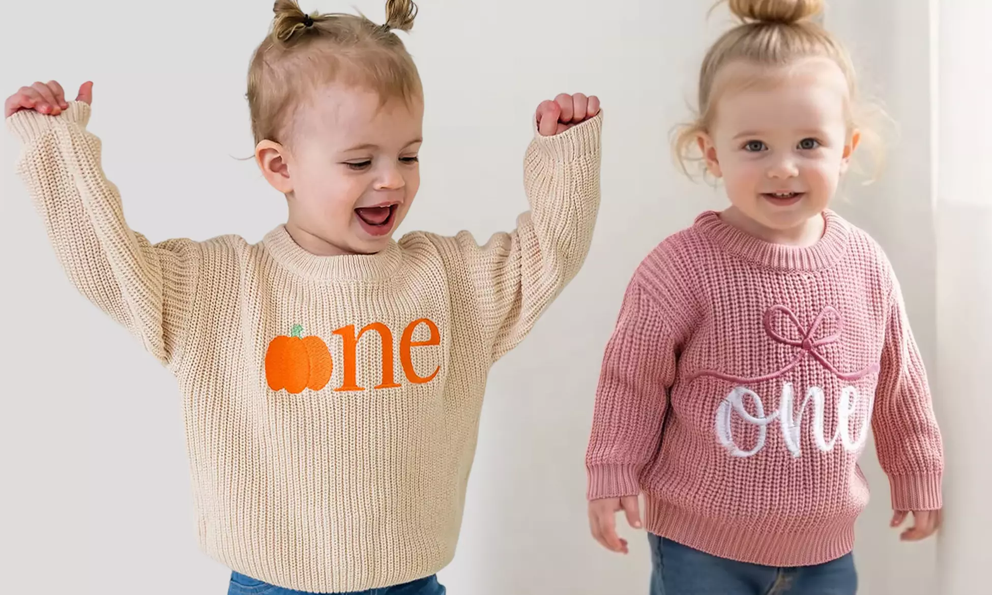 Un pull unique brodé pour bébé