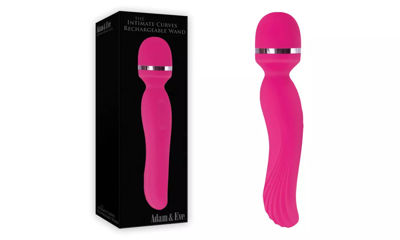 Adam & Eve Intimate Curves Rechargeable Wand Vibrator - Primary Image
