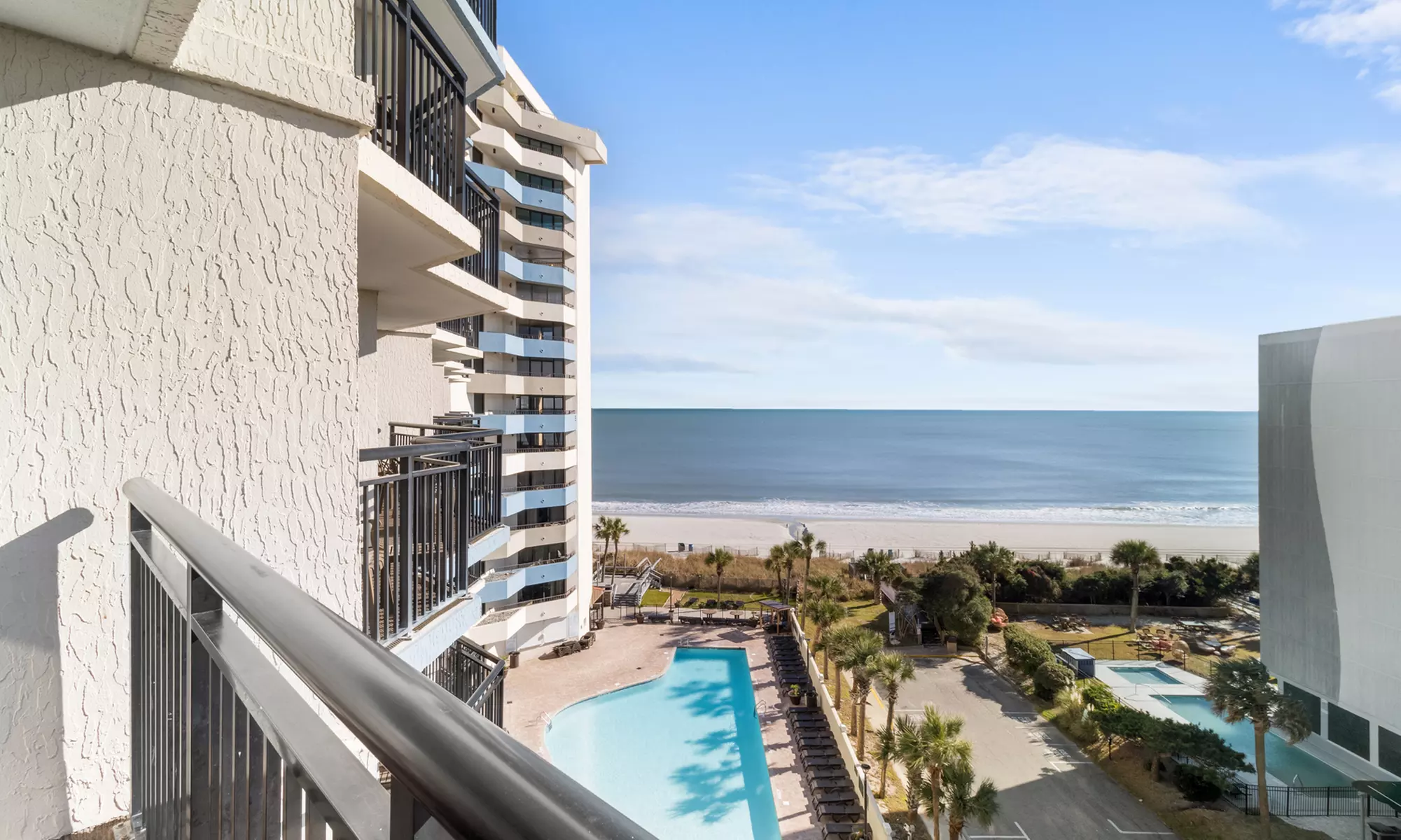 Family fun awaits at Ocean Reef Resort—pools, slides & ocean views!
