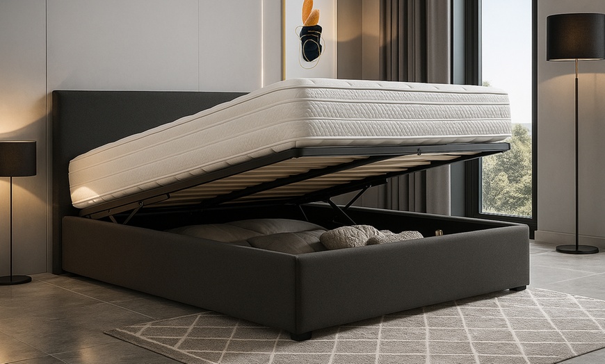 Image 4: Canapé abatible de láminas y colchón opcional, de Sampur