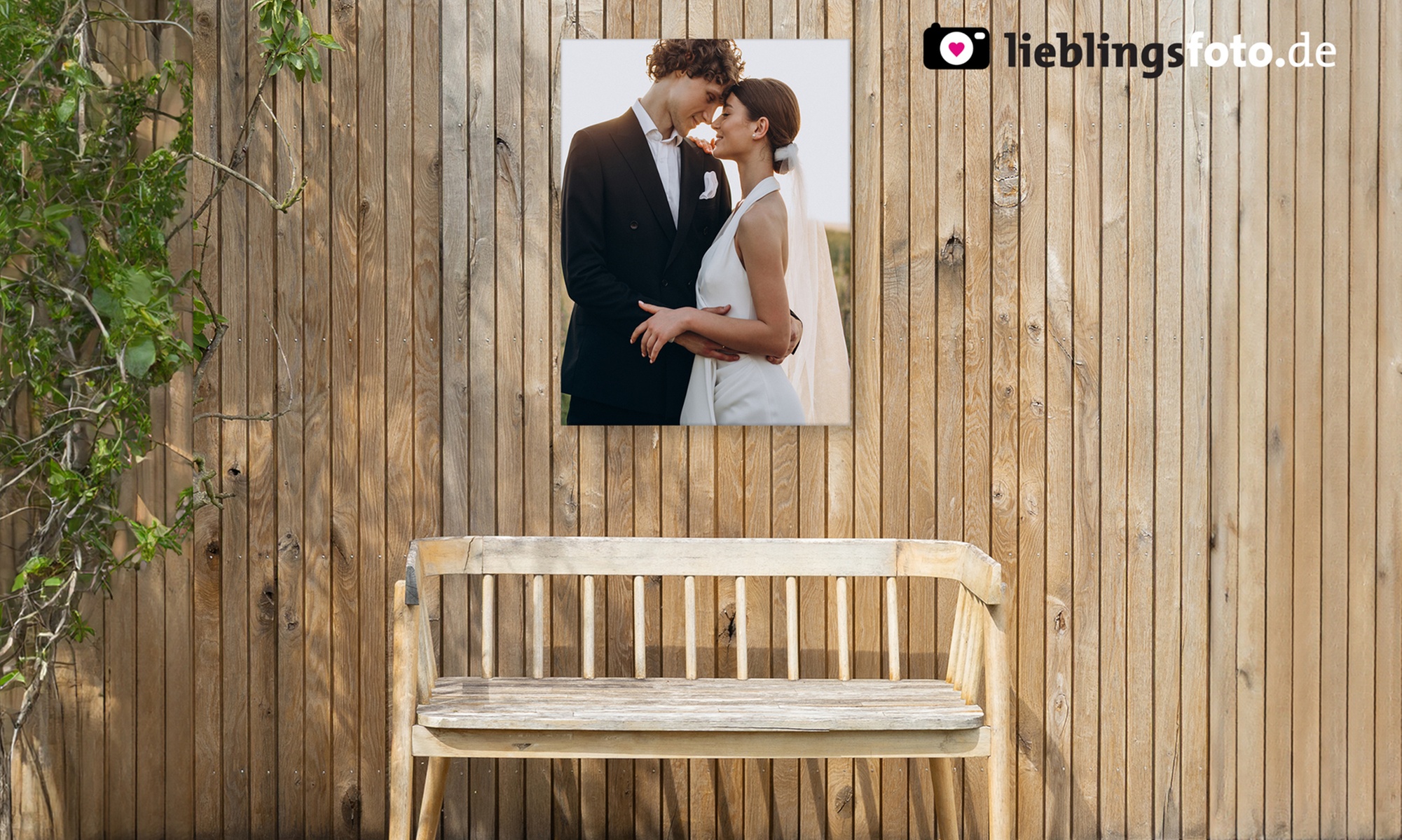 Personalisierbare Foto-Leinwand für den Außenbereich