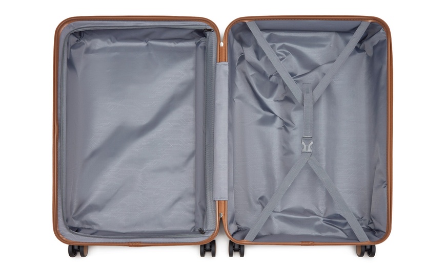 Image 5: Lot valise et sac de voyage marron bleu marine