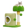 Image 4: 53cm/107cm Cat Tree Tower Indoor Cat Bed with Scratching Post