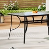 Image 21: Outdoor Rippled Tempered Glass Coffee Table with 4 Styles