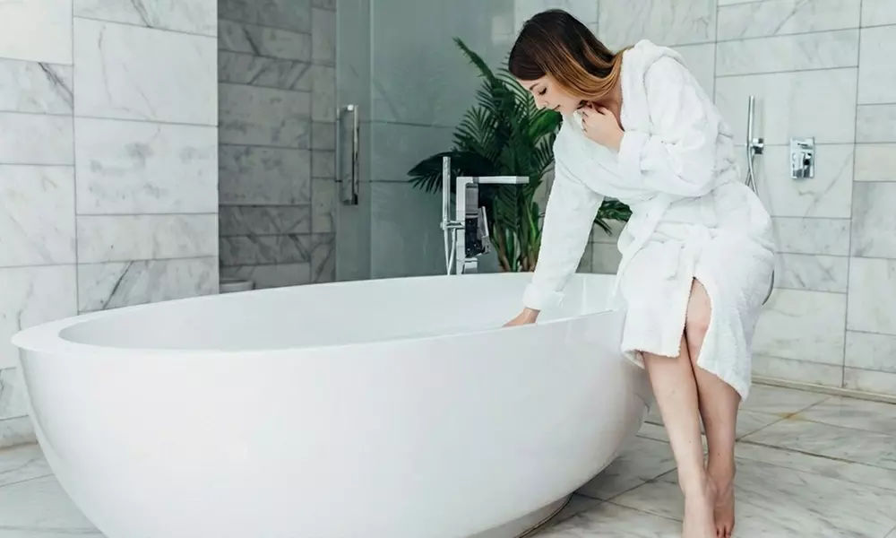 Get a Hair Wash + Blow Dry, Moroccan Bath w/ Gel or Classic Mani - Pedi Optional Facial Cleanup (Up to 50%Off) - Primary Image