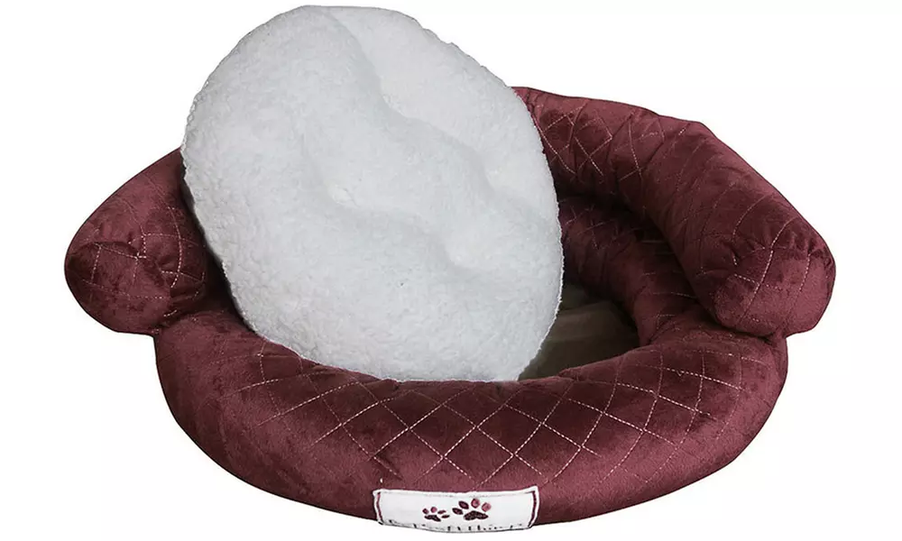 Plush Fluffy Soft Warm Calming Medium Small Dog Puppy Kitten Cat Pet Bed Cuddle