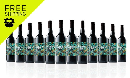 FREE SHIPPING: Running Ivy Merlot (12 bottles) - 24MERIVYSEA12 - Purple Feet Beverages