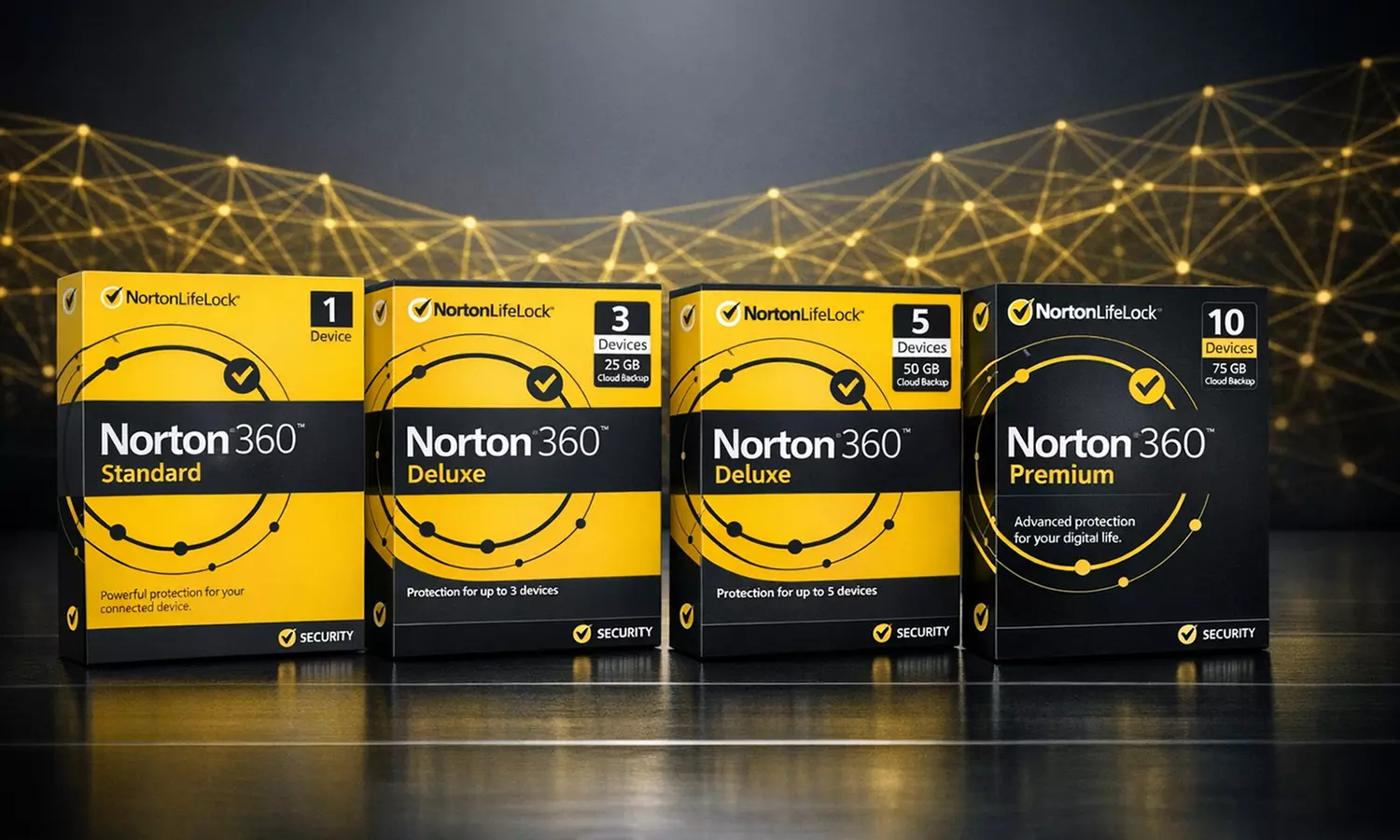 Norton 360 Antivirus & VPN: 1-Year Subscription for 1 to 10 Devices (Standard to Premium) (Up to 25% Off)