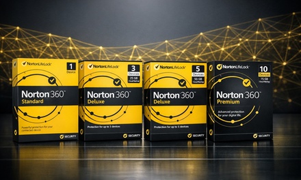 Norton 360 Standard (Subscription) (1 Device, 1 Year, USA) - Norton 360 Antivirus & VPN: 1-Year Subscription for 1-10 Devices - Standard, Deluxe or Premium