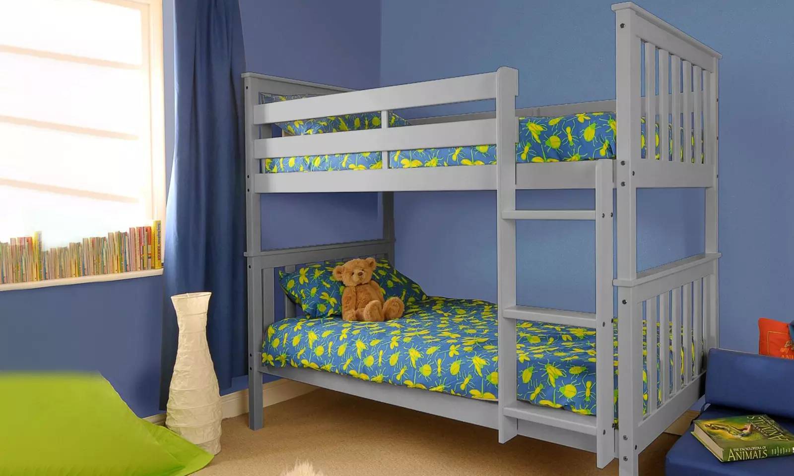 Wooden Shaker Bunk Bed with Two Optional Mattresses - Primary Image