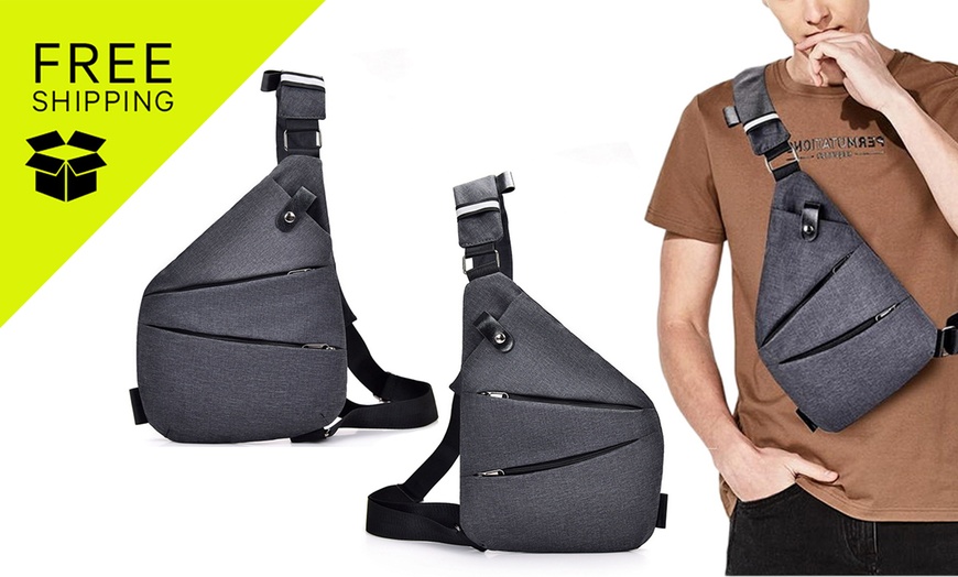 Image 1: Personal Anti-Theft Sling Bag