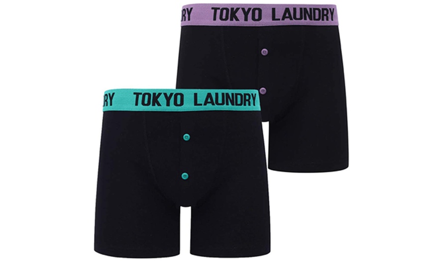 Image 3: Two-Pack of Tokyo Laundry Men's Stripe Print Boxers