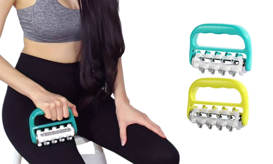 Image 2: Portable Handheld Body Roller Massaging Tool