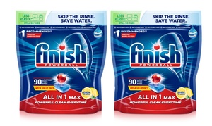 180 or 270 Finish Powerball All-in-One Max Lemon Dishwasher Tablets 