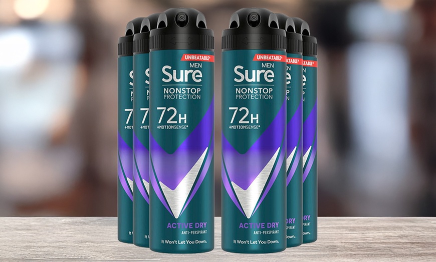 Image 1: Sure Men Active 72H Anti-Perspirant Deodorants