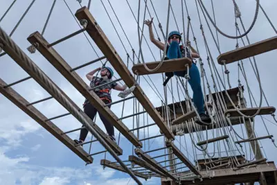 Conquer New Heights: Experience the Ultimate Aerial Challenge O-Course at Tigertail Lake Recreational Center - Second Medium