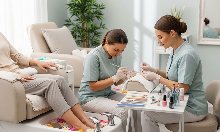 Image 4: Up to 57% Off on Nail Spa/Salon - Manicure at Facial Harmony By Bee