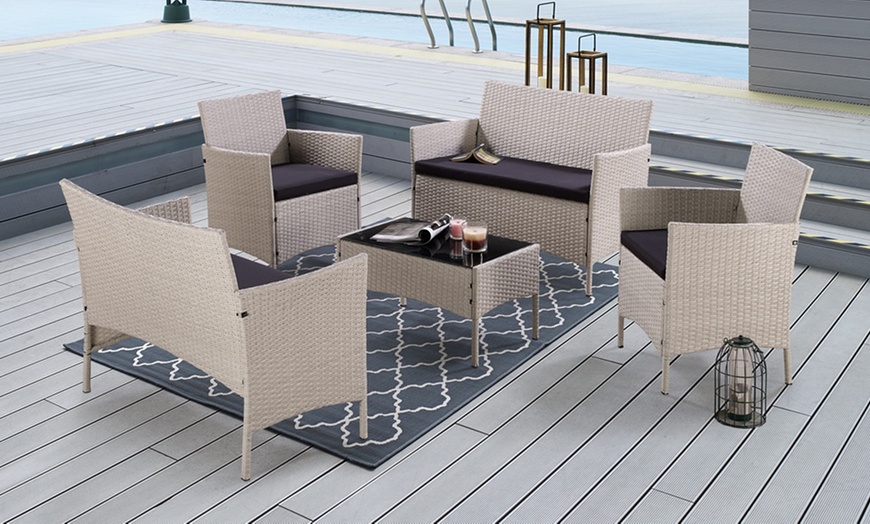 Image 3: Rattan Lounge Set
