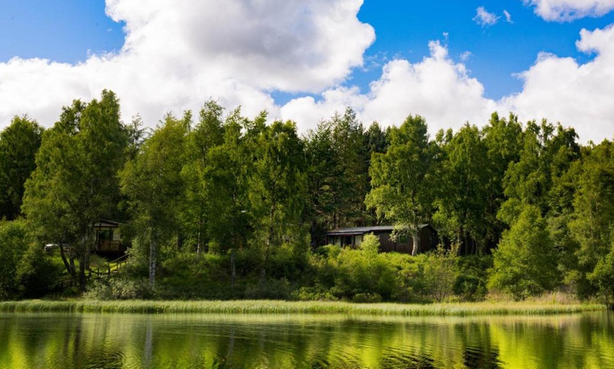 Image 1: Carrbridge: Standard One or Two-Bedroom Cabin for Up to Four People