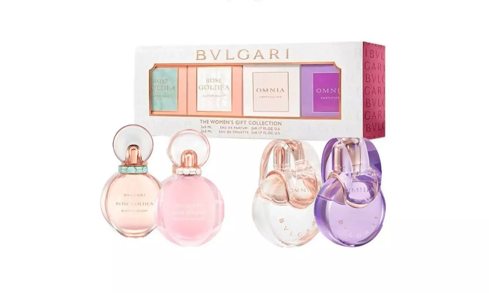 Bvlgari Women’s Miniature Coffret Gift Set - Pack of 4 x 5ml