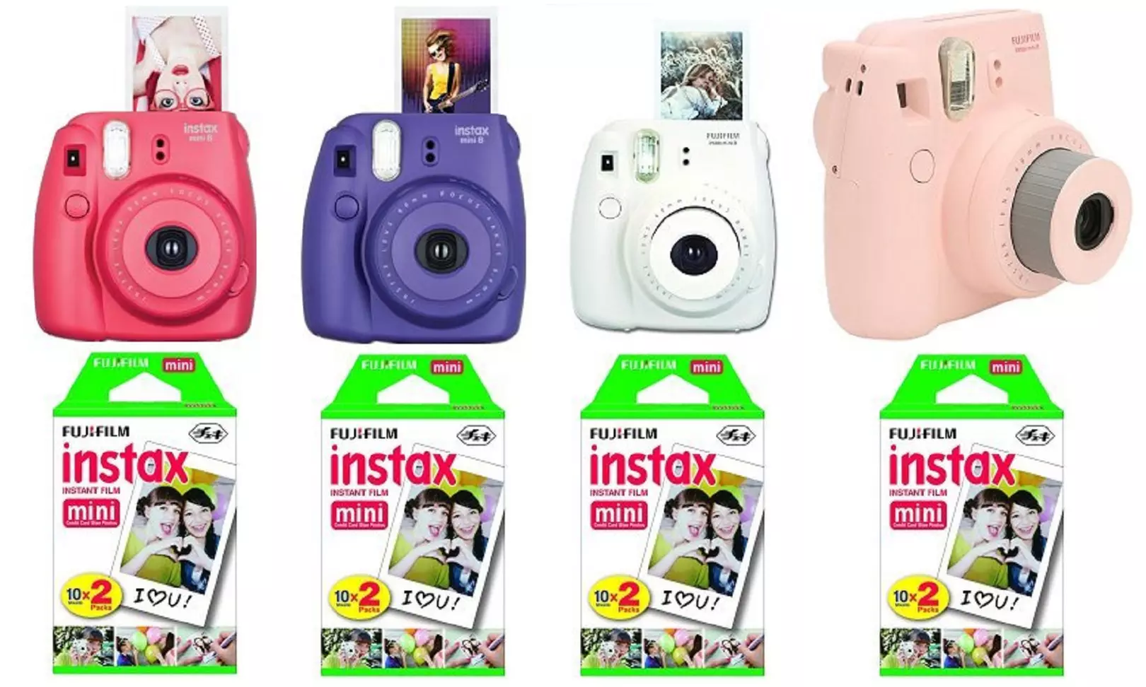 Fujifilm Instax Mini 8 Instant Camera with Twin Pack of Film - Primary Image