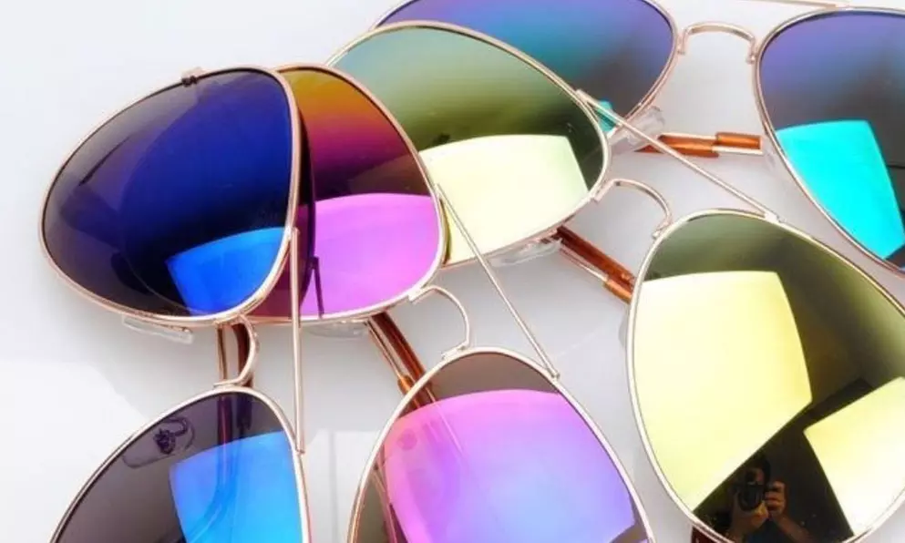 Mirrored Aviator Sunglasses