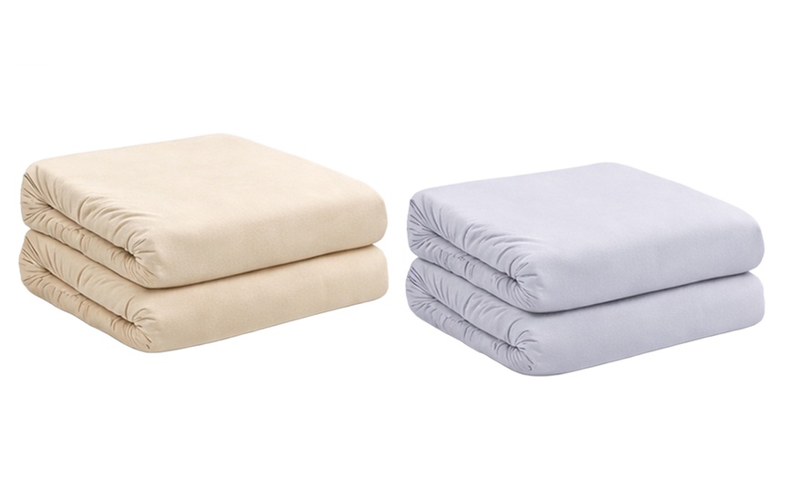 Image 7: Drap-housse microfibre pour lit une place  