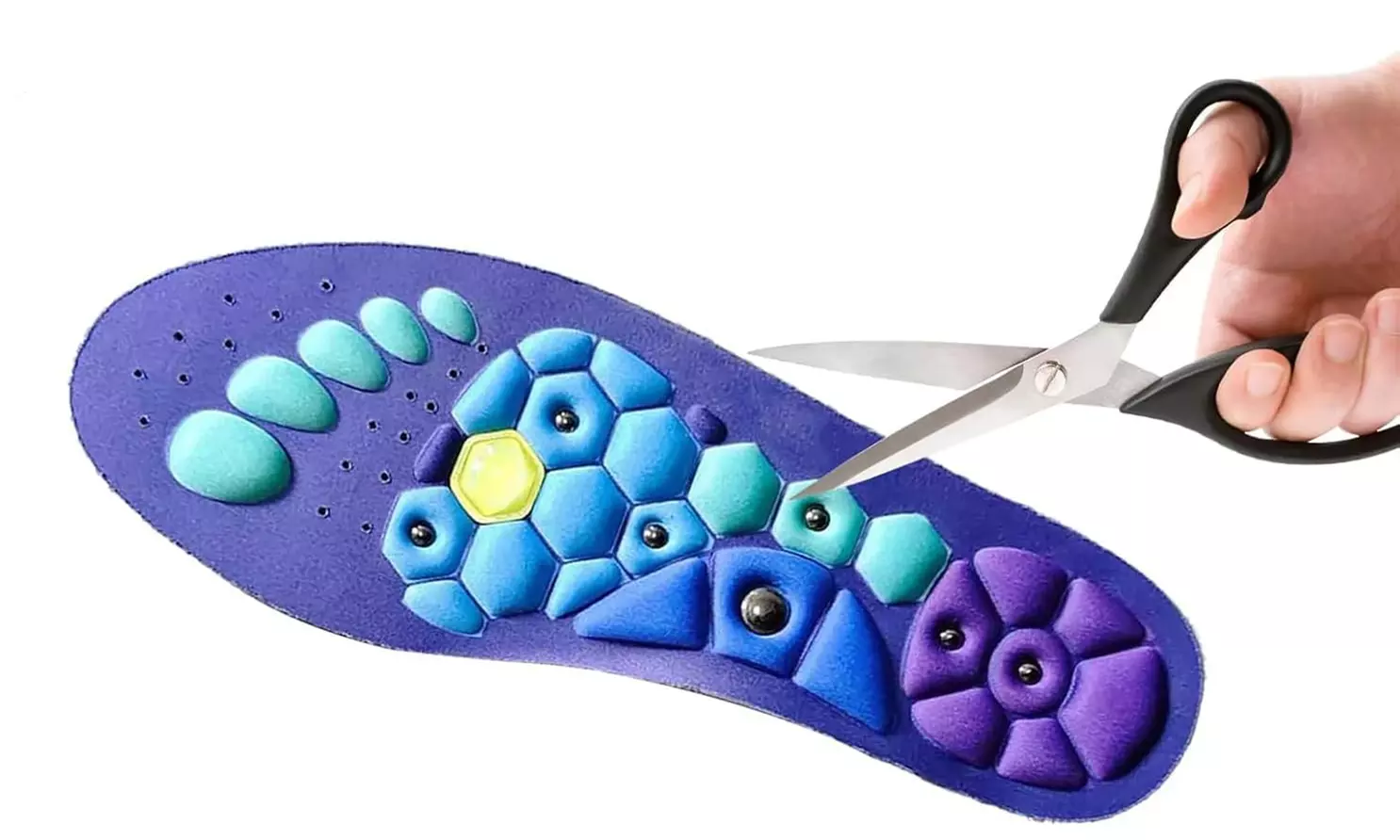 Acupressure Arch Support Insoles with Magnetic Stimulation