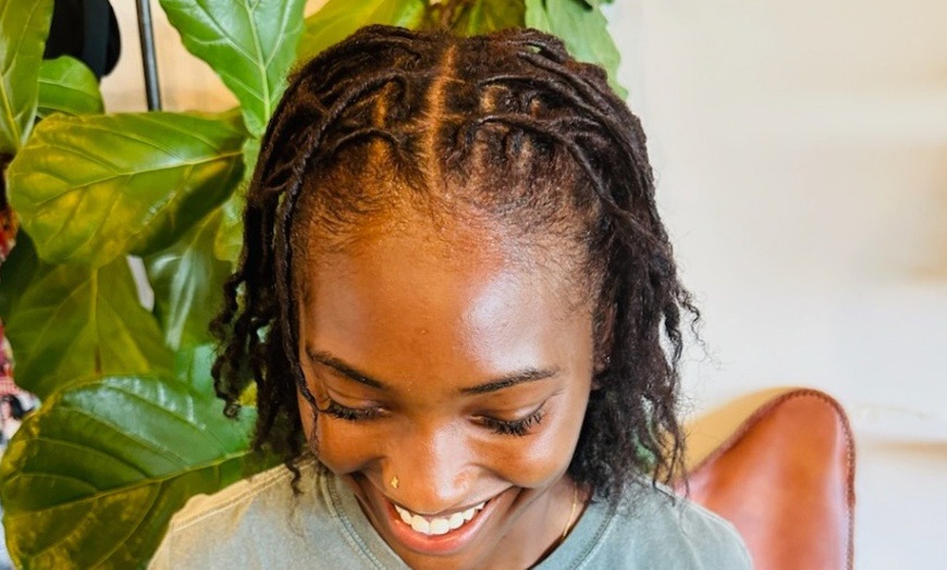 Image 1: Sister Loc Shampoo & Rollerset or Traditional Loc Start, Maintenance 
