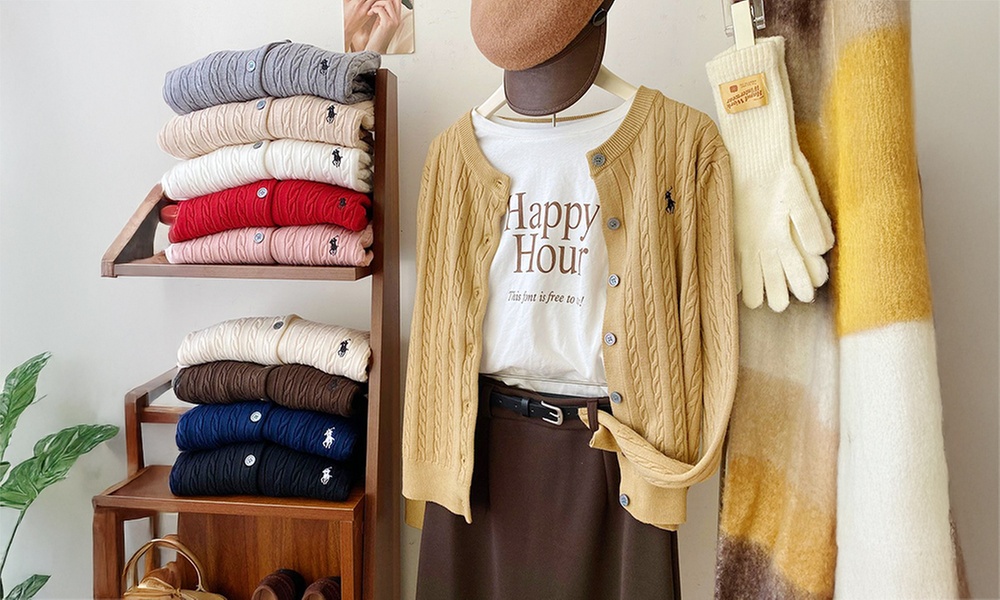 Women’s Knitted Button-Down Cardigan Sweater