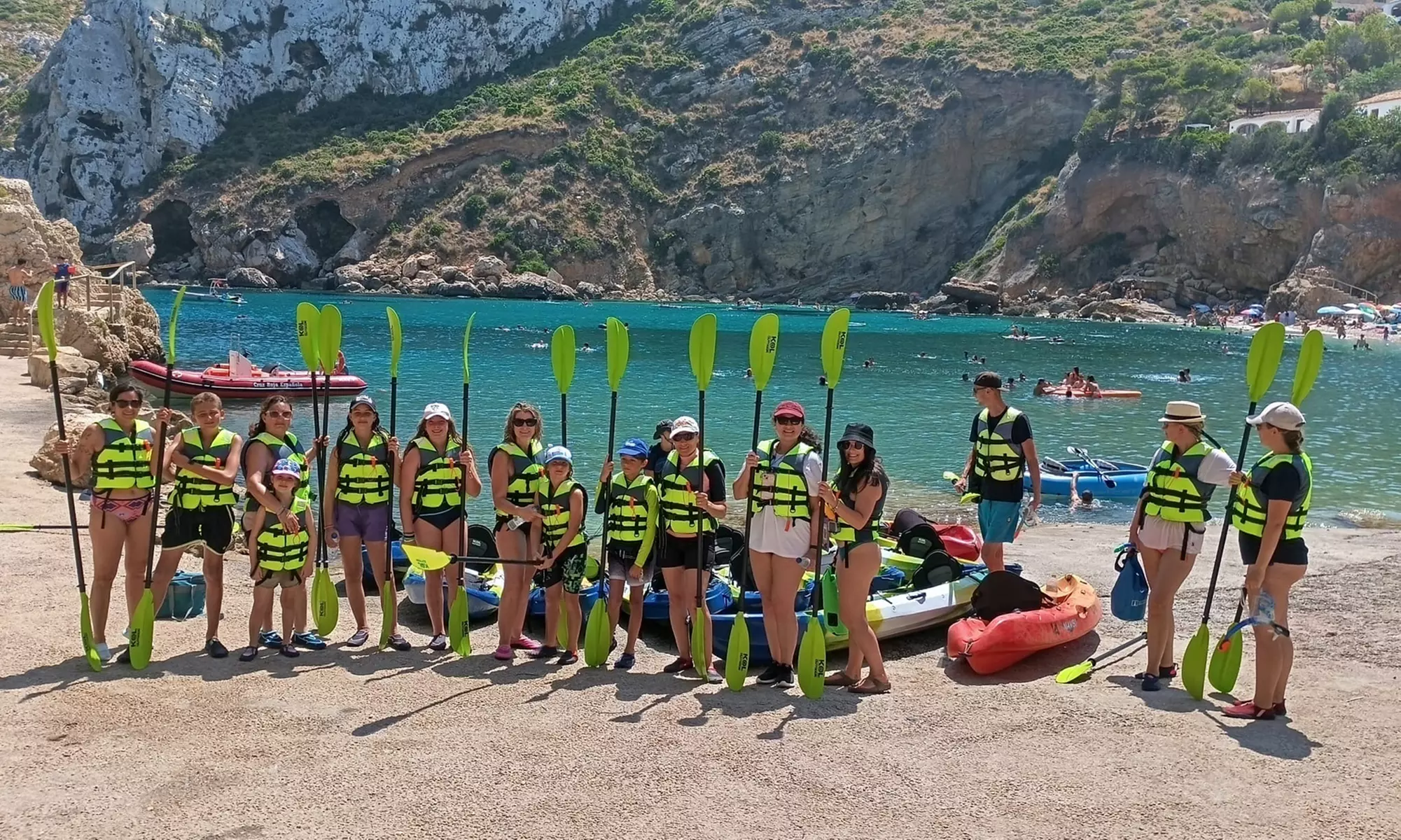 Excursión guiada en kayak de 3 horas con temtempié para niño o adulto
