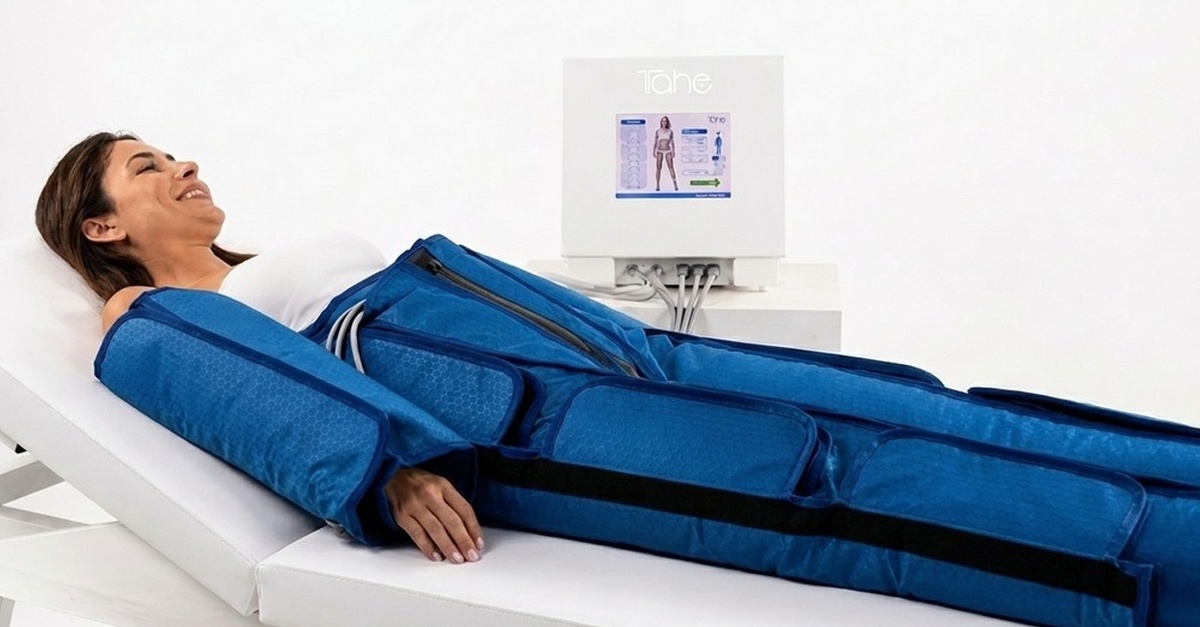 Sesión de presoterapia con termoterapia en Madrid
